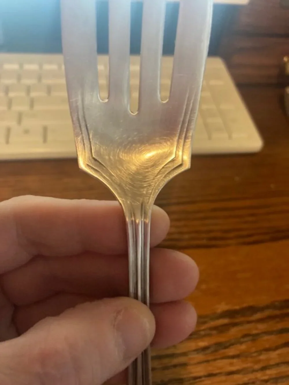 Vintage Silverplated Serving Fork